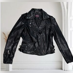 Vigoss Women's Black Leather Jacket M